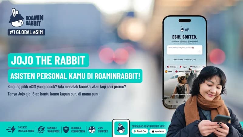 RoaminRabbit Hadirkan Jojo the Rabbit, Asisten AI yang Bikin eSIM Luar Negeri Bebas Ribet!